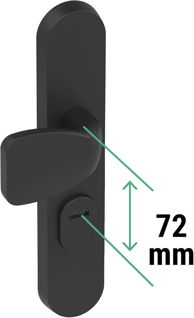 Arregui Dúplex MMT7224 con distancia de 72 mm entre manilla y eje del bombillo